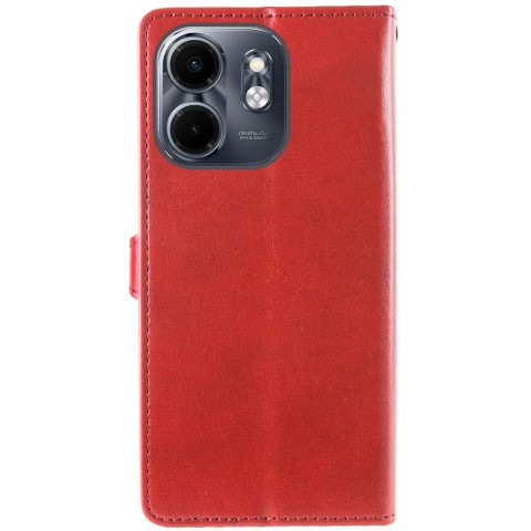 Шкіряний чохол-книжка GETMAN Gallant (PU) для Infinix Smart 9 4G / Hot 50i Червоний