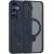 TPU+PC чохол MagSafe Colorful HQ Ring для Samsung Galaxy S25 Dark Blue