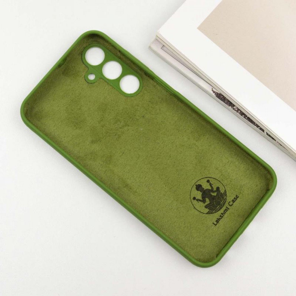Чохол Silicone Cover Lakshmi Full Camera (AA) для Samsung Galaxy A15 4G/5G / M15 5G Зелений / Dark green