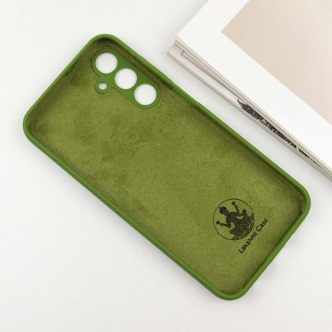 Чохол Silicone Cover Lakshmi Full Camera (AA) для Samsung Galaxy A15 4G/5G / M15 5G Зелений / Dark green