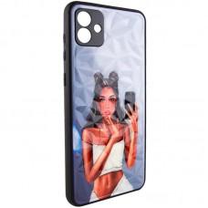 TPU+PC чохол Prisma Ladies для Samsung Galaxy A05 Black in White