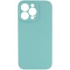 Чохол Silicone Case Full Camera Protective (AA) NO LOGO для Apple iPhone 16 Pro (6.3") Бірюзовий / Marine Green