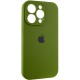 Чохол Silicone Case Full Camera Protective (AA) для Apple iPhone 15 Pro Max (6.7") Зелений / Dark Olive