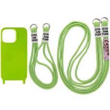 Чохол TPU two straps California для Apple iPhone 13 Pro (6.1") Салатовий