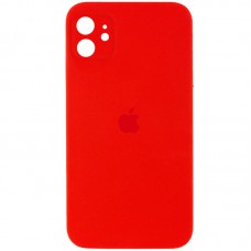 Чохол Silicone Case Square Full Camera Protective (AA) для Apple iPhone 11 (6.1") Червоний / Red