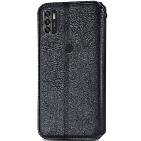 Шкіряний чохол-книжка GETMAN Cubic (PU) для ZTE Blade A7s (2020) Чорний