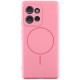 Чохол Silicone Cover Lakshmi Full Camera (AA) with MagFit для Motorola Edge 50 Рожевий / Light pink