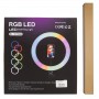 Кільцева світлодіодна LED лампа RGB Arc Ring 10" + tripod 1.6m Black