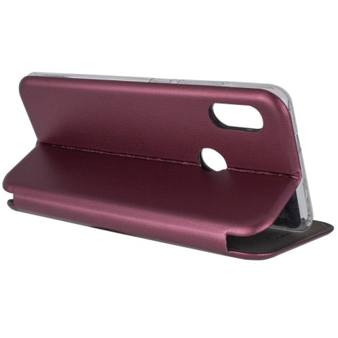 Шкіряний чохол-книжка Classy для Xiaomi Redmi Note 5 Pro / Note 5 (DC) Бордовий