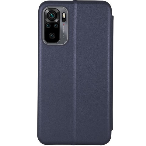 Шкіряний чохол-книжка Classy для Xiaomi Redmi Note 10 / Note 10s / Poco M5s Темно-синій