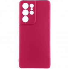 Чохол TPU GETMAN Liquid Silk Full Camera для Samsung Galaxy S22 Ultra Бордовий / Marsala