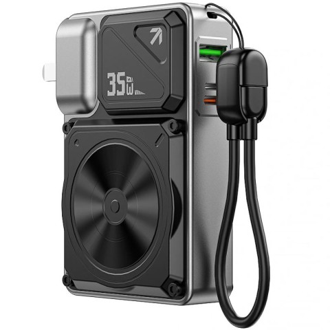 Портативний ЗП Power Bank WIWU Wi-P057 Knight 22.5W+PD35W 10000 mAh Black