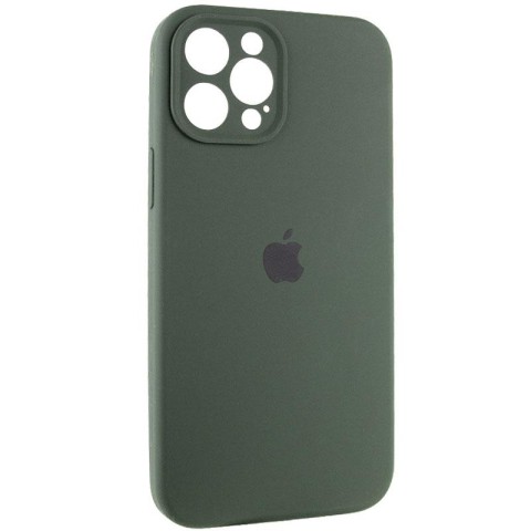 Чохол Silicone Case Full Camera Protective (AA) для Apple iPhone 12 Pro (6.1") Зелений / Cyprus Green
