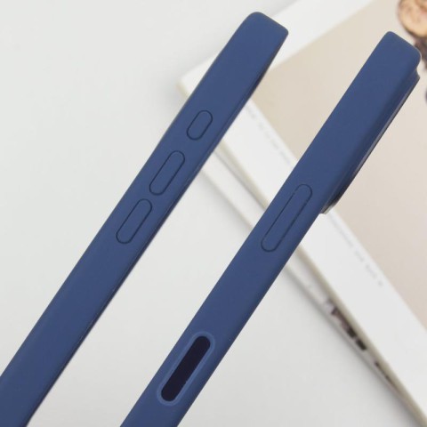 Чохол Silicone case (AAA) with Magsafe and Animation (button) для Apple iPhone 16 (6.1") Denim