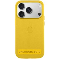 Чохол шкіряний Leather Case (AA) with MagSafe and Animation для Apple iPhone 17 (6.3") Canary Yellow