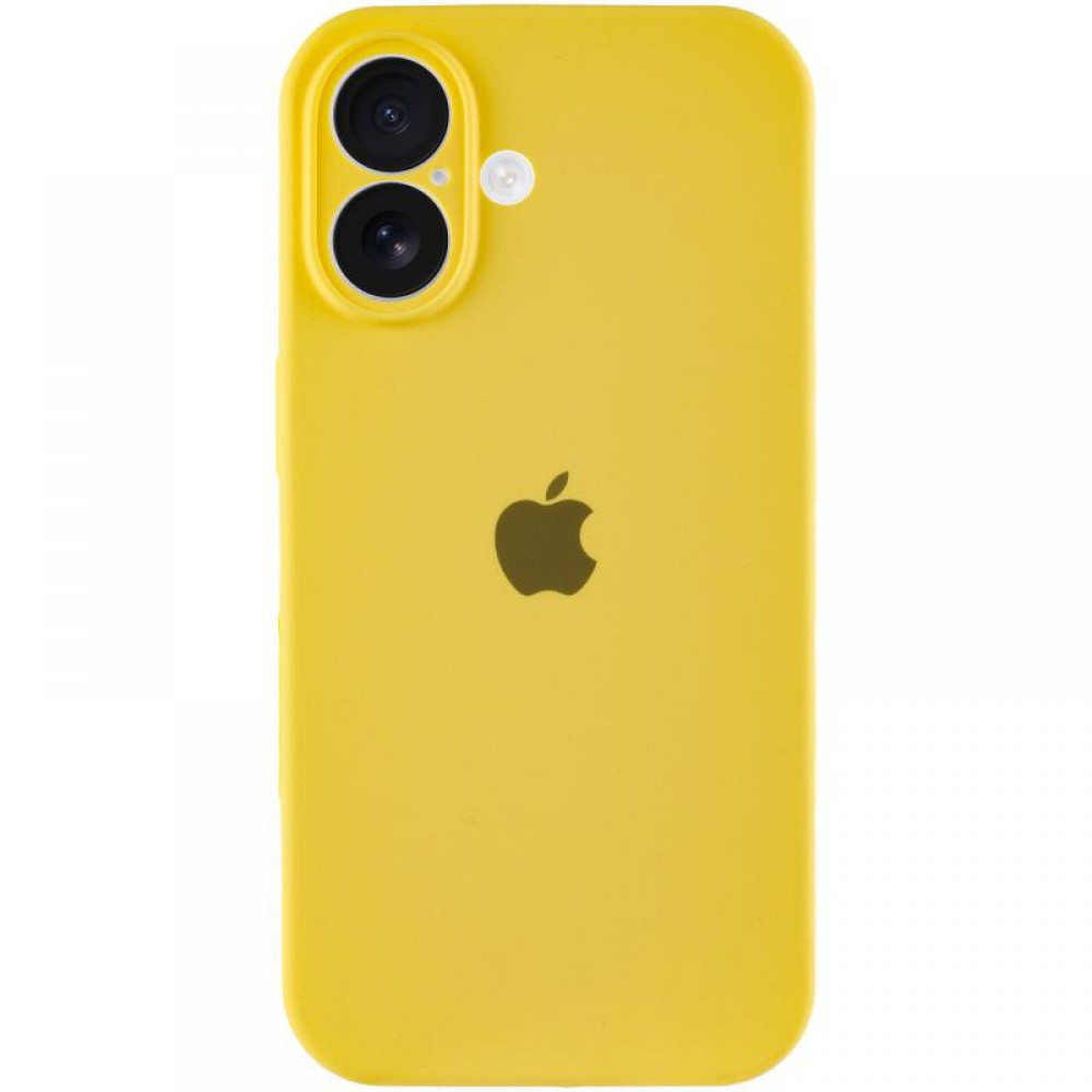 Чохол Silicone Case Full Camera Protective (AA) для Apple iPhone 17 (6.3") Жовтий / Yellow