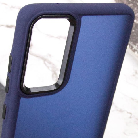 Чохол TPU+PC Lyon Frosted для Samsung Galaxy S20 FE Navy Blue