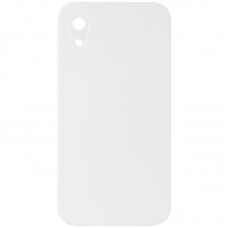 Silicone Case Square Full Camera Protective (AA) NOLOGO для Apple iPhone XR (6.1") Білий / White