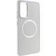 TPU чохол Bonbon Metal Style with MagSafe для Samsung Galaxy S22 Білий / White