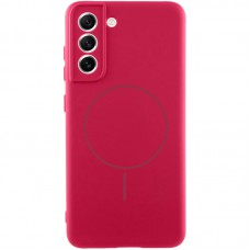 Чохол Silicone Cover Lakshmi Full Camera (AA) with MagFit для Samsung Galaxy S21 FE Червоний / Rose Red
