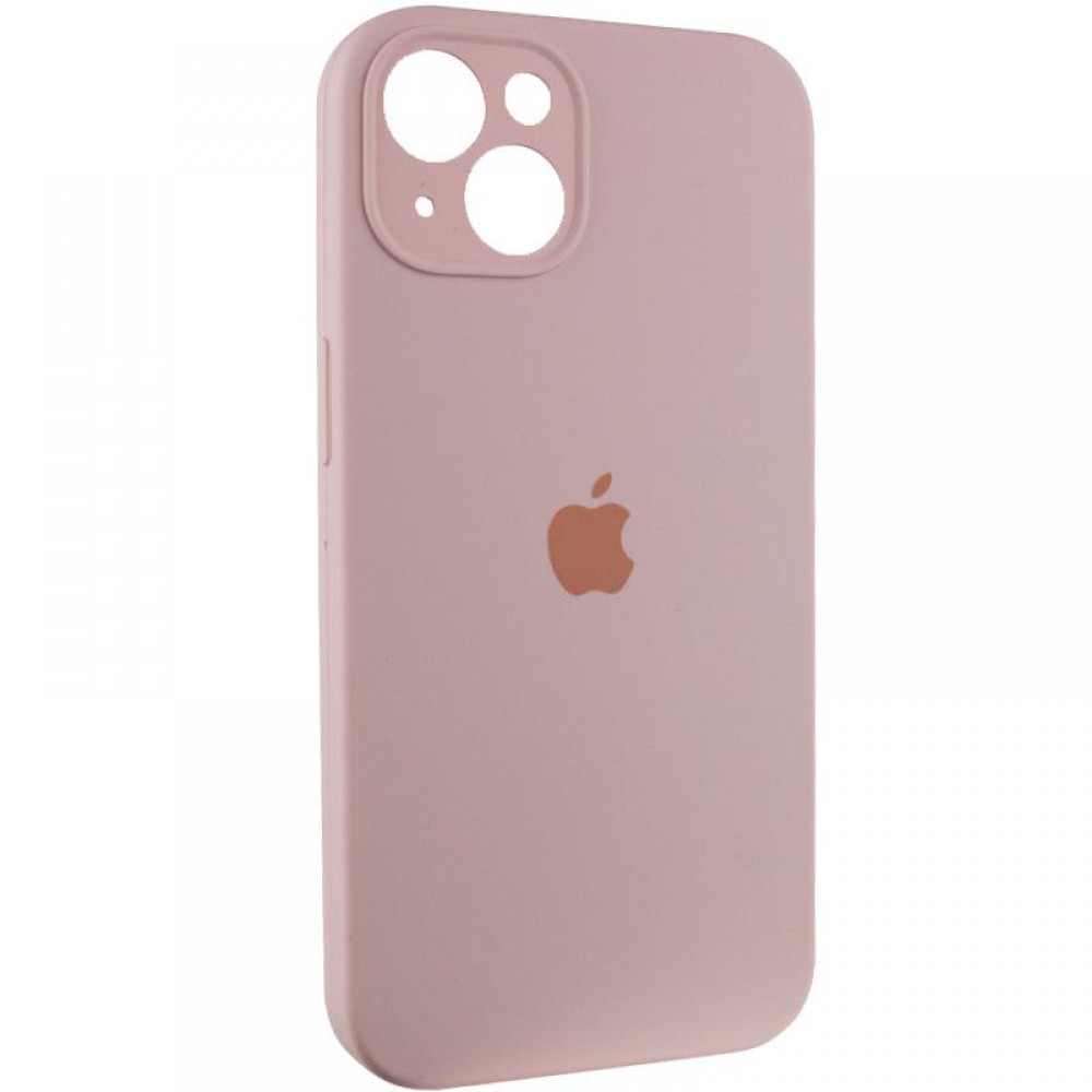 Чохол Silicone Case Full Camera Protective (AA) для Apple iPhone 15 Plus (6.7") Рожевий / Chalk Pink