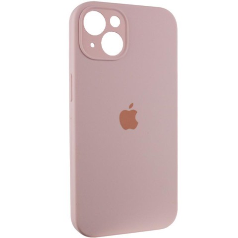 Чохол Silicone Case Full Camera Protective (AA) для Apple iPhone 15 Plus (6.7") Рожевий / Chalk Pink