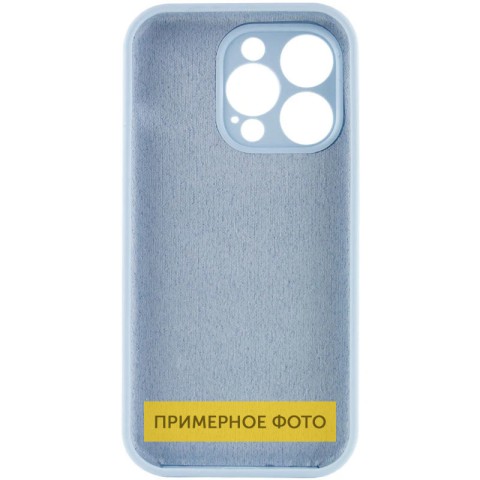Чохол Silicone Case Full Camera Protective (AA) NO LOGO для Apple iPhone 16 (6.1") Блакитний / Sweet Blue