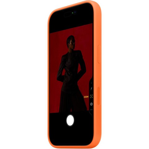 Чохол Silicone case (AAA) with Magsafe and Animation для Apple iPhone 17 Pro Max (6.9") Orange