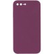 Чохол Silicone Case Square Full Camera Protective (AA) NOLOGO для Apple iPhone 7 plus/8 plus (5.5") Бордовий / Maroon