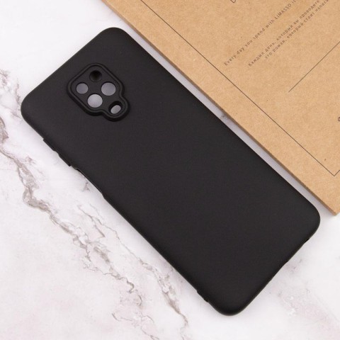 Чохол TPU GETMAN Liquid Silk Full Camera для Xiaomi Redmi Note 9s / Note 9 Pro / Note 9 Pro Max Чорний / Black