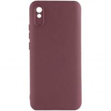 Чохол TPU GETMAN Liquid Silk Full Camera для Xiaomi Redmi 9A Бордовий / Marsala