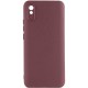 Чохол TPU GETMAN Liquid Silk Full Camera для Xiaomi Redmi 9A Бордовий / Marsala
