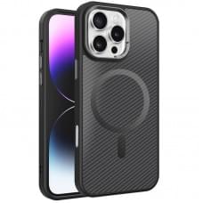 Чехол TPU+PC Carbon Mirage with MagSafe для Apple iPhone 16 Pro (6.3")