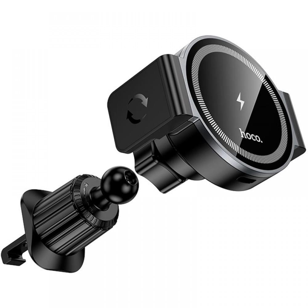 Автотримач з БЗП Hoco HW35 Power 15W (air outlet) Black