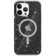 Чохол TPU Galaxy Sparkle (MagFit) для Apple iPhone 16 Pro (6.3") Black+Glitter