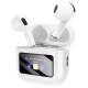 Бездротові TWS навушники Hoco EW73 Randy with Touch Screen White