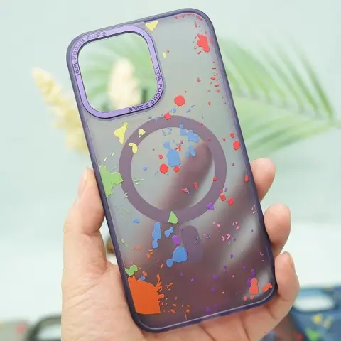 Чохол TPU+PC Flush with MagSafe для Apple iPhone 15 (6.1") Dark purple