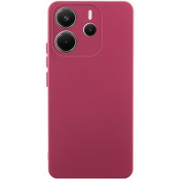 Чохол TPU GETMAN Liquid Silk Full Camera для Xiaomi Redmi Note 14 4G (Europe version) Бордовий / Marsala