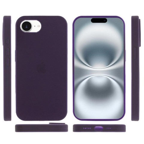 Чохол Silicone Case Full Protective (AA) для Apple iPhone 16e (6.1") Фіолетовий / Elderberry