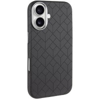 Шкіряний чохол Carved with MagSafe для Apple iPhone 16 (6.1") Black