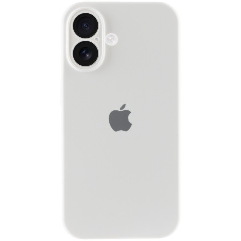 Чохол Silicone Case Full Camera Protective (AA) для Apple iPhone 16 (6.1") Білий / White