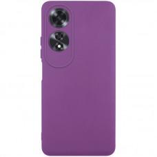Чохол TPU GETMAN Liquid Silk Full Camera для Oppo A60 4G Фіолетовий / Grape