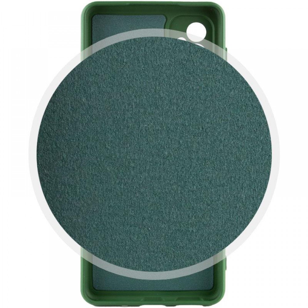 Чохол TPU GETMAN Liquid Silk Full Camera для Samsung Galaxy A14 4G/5G Зелений / Dark green