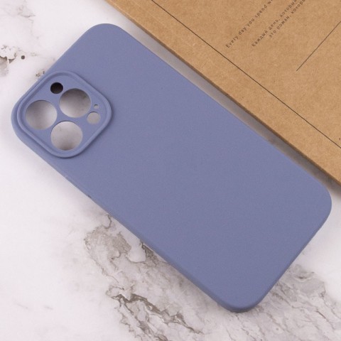 Чохол Silicone Case Full Camera Protective (AA) NO LOGO для Apple iPhone 16 Pro (6.3") Сірий / Lavender Gray