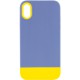 Чохол TPU+PC Bichromatic для Apple iPhone X / XS (5.8") Blue / Yellow