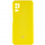 Чохол Silicone Cover Full Camera (AAA) для Xiaomi Redmi Note 10 5G / Poco M3 Pro Жовтий / Bright Yellow