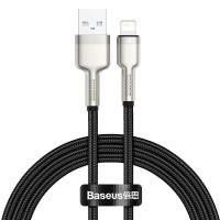 Дата кабель Baseus Cafule Series Metal USB to Lightning 2.4A (2m) (CALJK-B0) Black