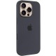 Чохол Silicone case (AAA) with Magsafe and Animation (button) для Apple iPhone 16 Pro (6.3") Black