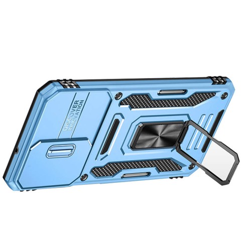 Ударостійкий чохол Camshield Army Ring для Samsung Galaxy M23 5G / M13 4G Блакитний / Light Blue