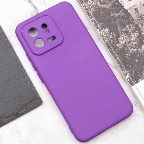 Чохол TPU GETMAN Liquid Silk Full Camera для Xiaomi 13 Pro Фіолетовий / Purple